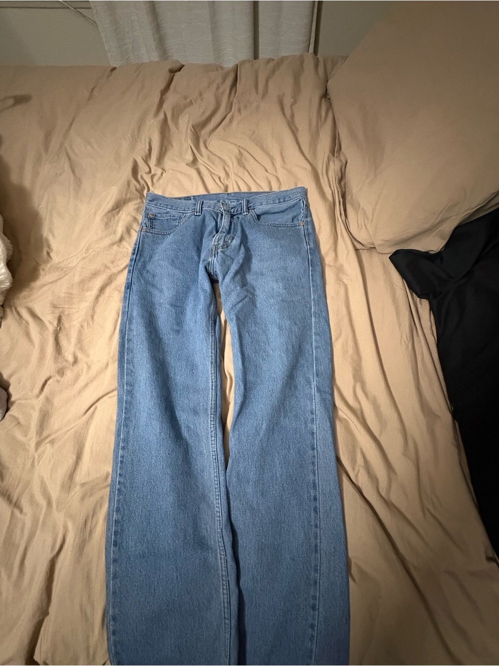 Levi's Straight-Leg Jeans in Light Blue Denim